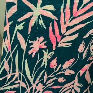 Lily Pulitzer long maxi dress with double slit.